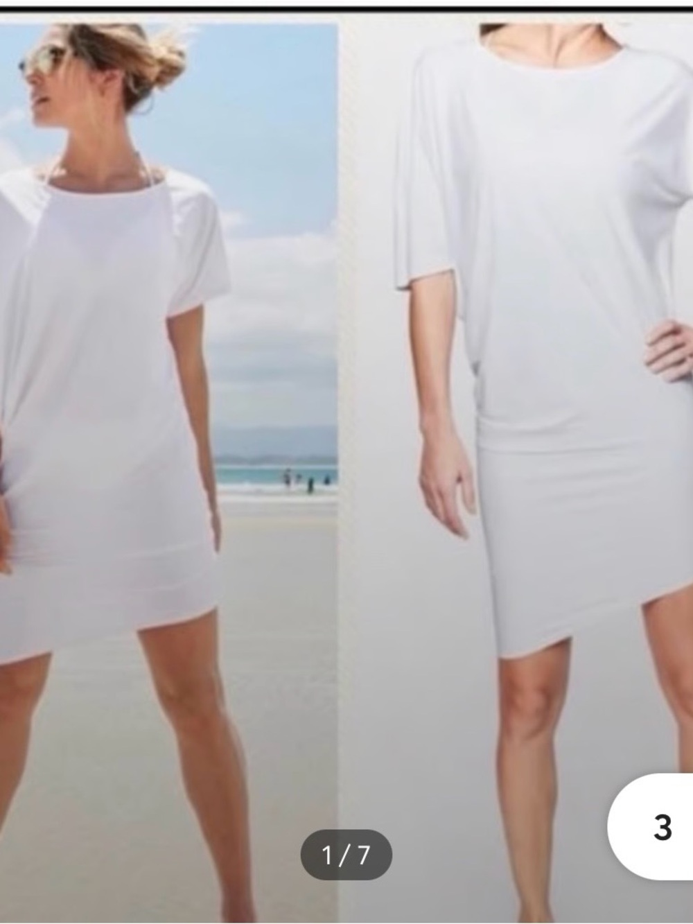 Athleta White Asymmetrical Sunlover Dress Size XS